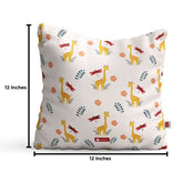 Indigifts Half-N-Half Giraffe Printed Kids Cushion